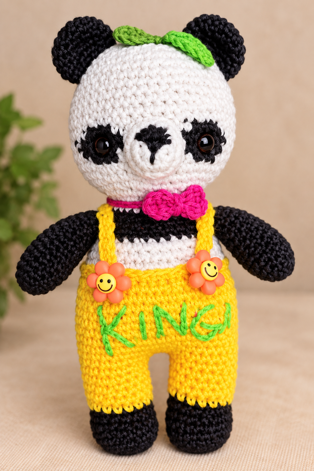 Horgolt pandafiú